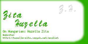 zita huzella business card